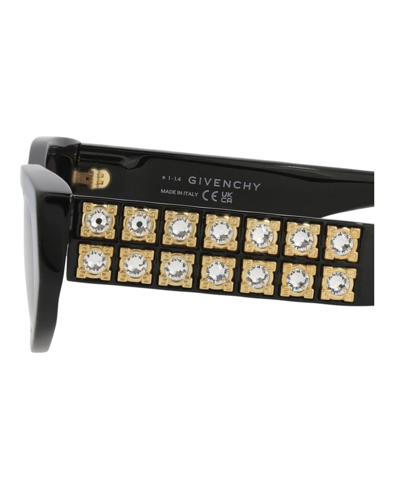 Givenchy Cat Eye-Frame Acetate Sunglasses Black Black Smoke (GV40078I-56-01A)