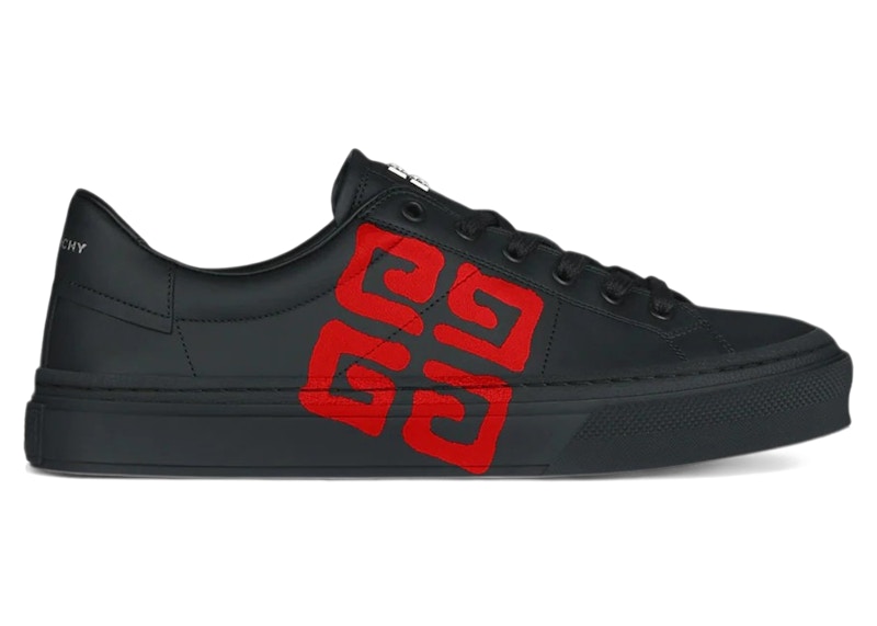 Givenchy City Sport Sneakers Chito 4G Spray Print Black Orange