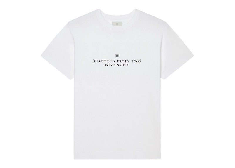 Givenchy Classic Fit In 1952 Printed T-Shirt White/Black