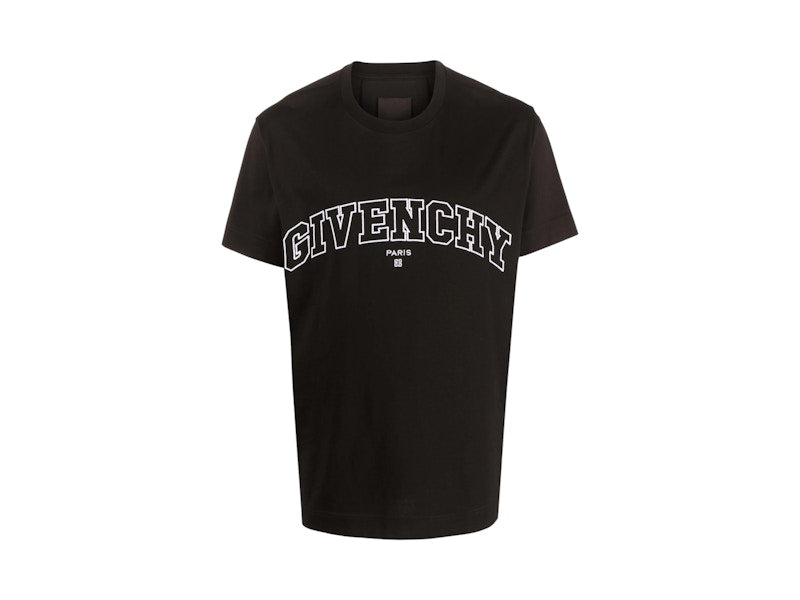 Givenchy College Embroidered Logo T-shirt Black