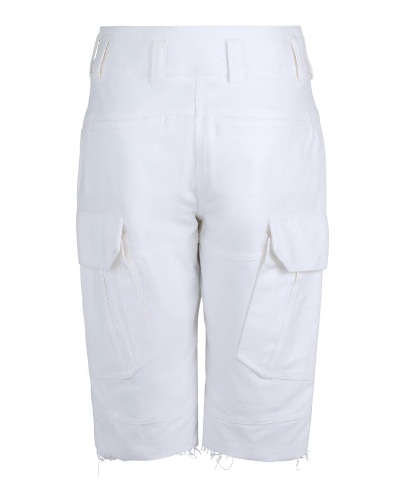 Givenchy Cotton Cargo Shorts White