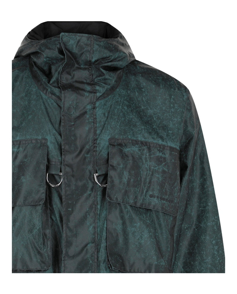 Givenchy Crinkle Printed Windbreaker Silver