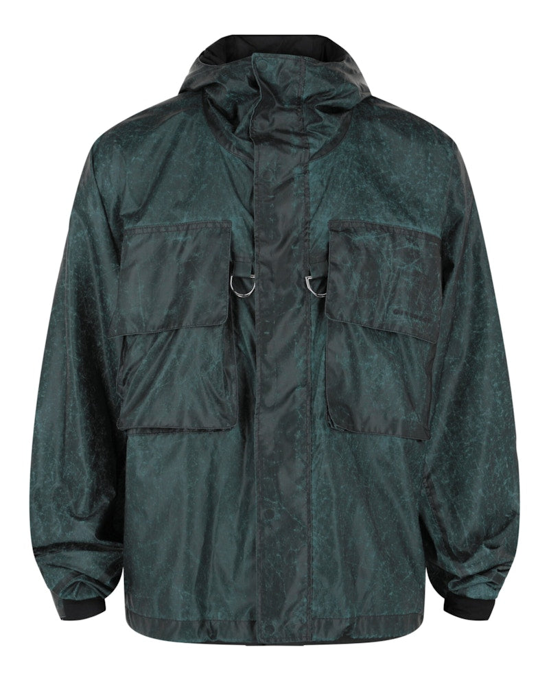 Givenchy Crinkle Printed Windbreaker Silver