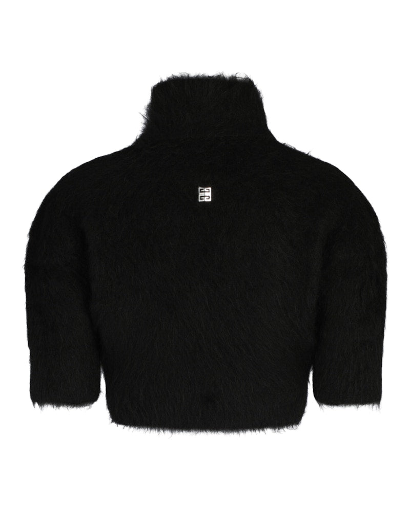 Givenchy Cropped Wool Sweater Black