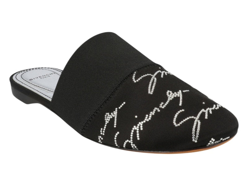 Givenchy Crystal Embellished Bedford Mules Black (Women's)