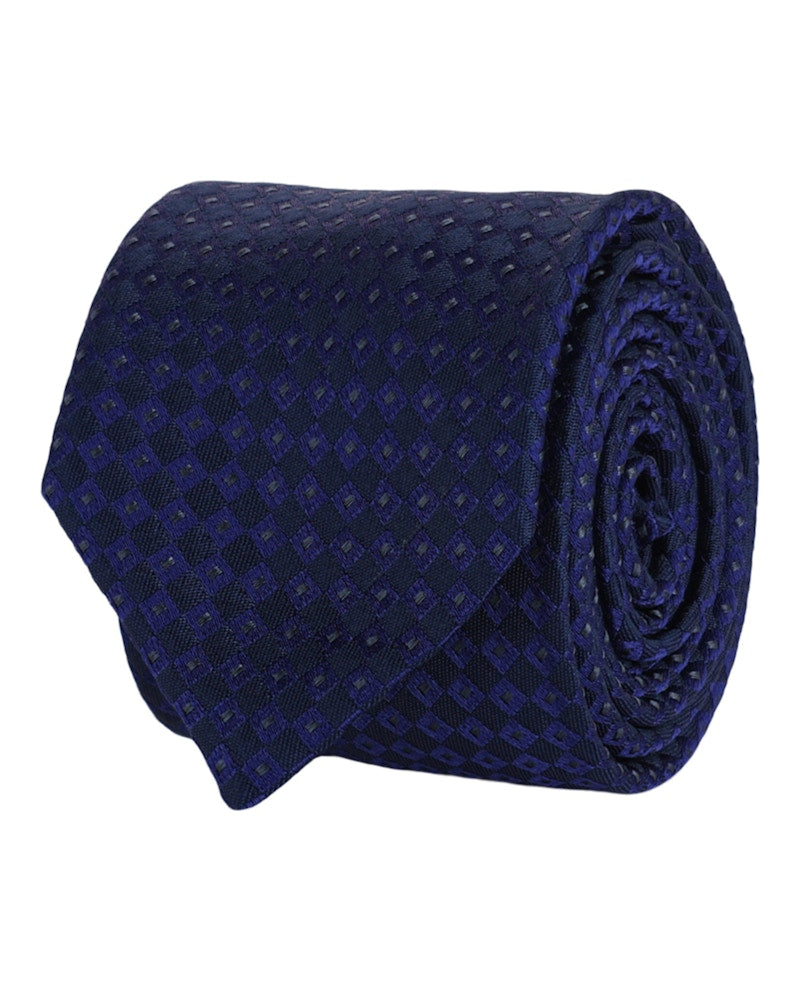 Givenchy Diamond Silk Tie Navy
