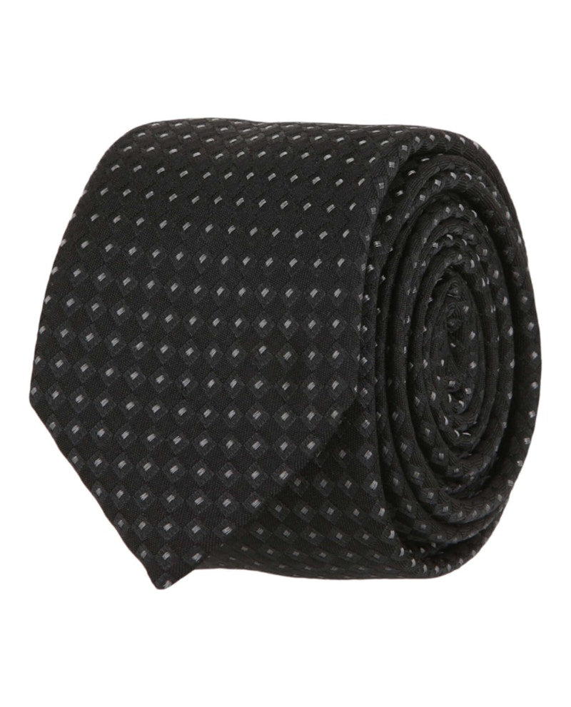 Givenchy Dot Patterned Silk Tie Grey