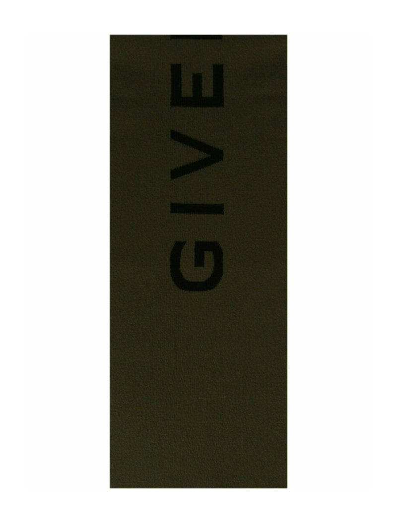 Givenchy Double Face 4G Scarf Black/Khaki