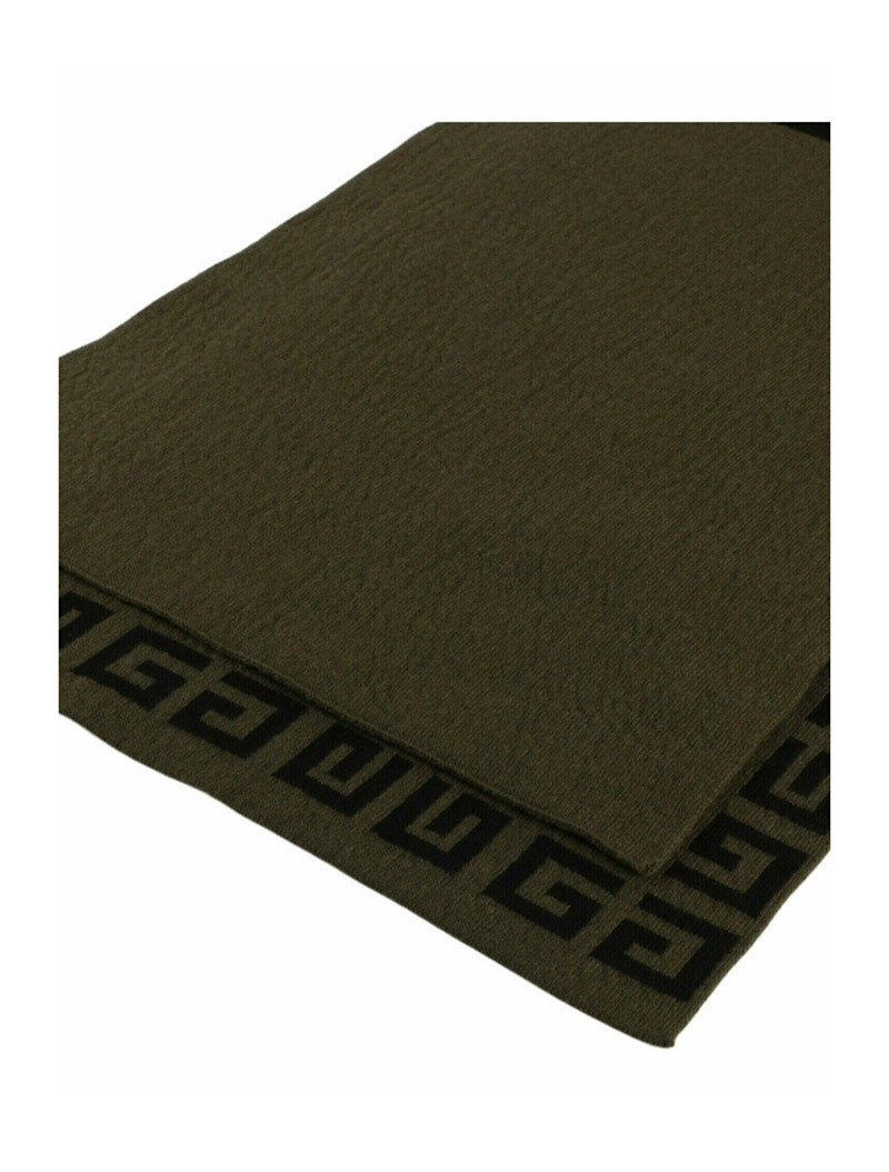 Givenchy Double Face 4G Scarf Black/Khaki