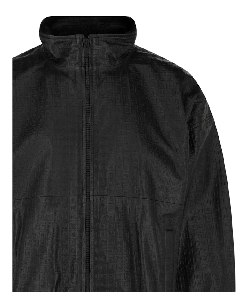 Givenchy Embossed Leather Jacket Black