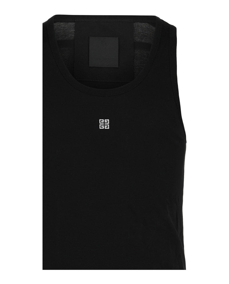 Givenchy Embroidered 4G Logo Tank Top Black