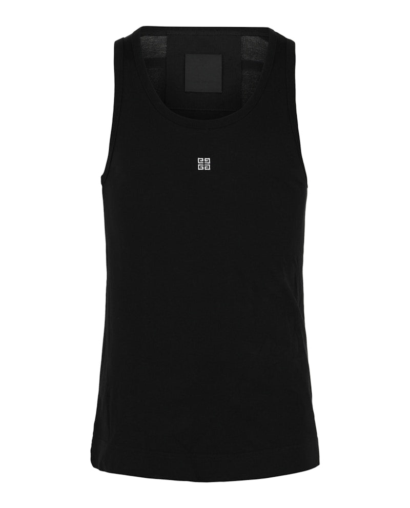 Givenchy Embroidered 4G Logo Tank Top Black