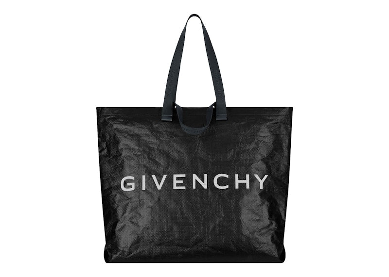 Givenchy G-Shopper Tote Bag Logo Print Black/White