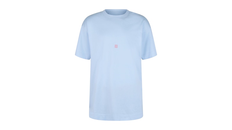 Givenchy Flamingo Print T-Shirt Sky Blue