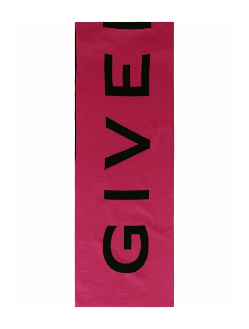 Givenchy Jacquard Logo Scarf Pink/Black