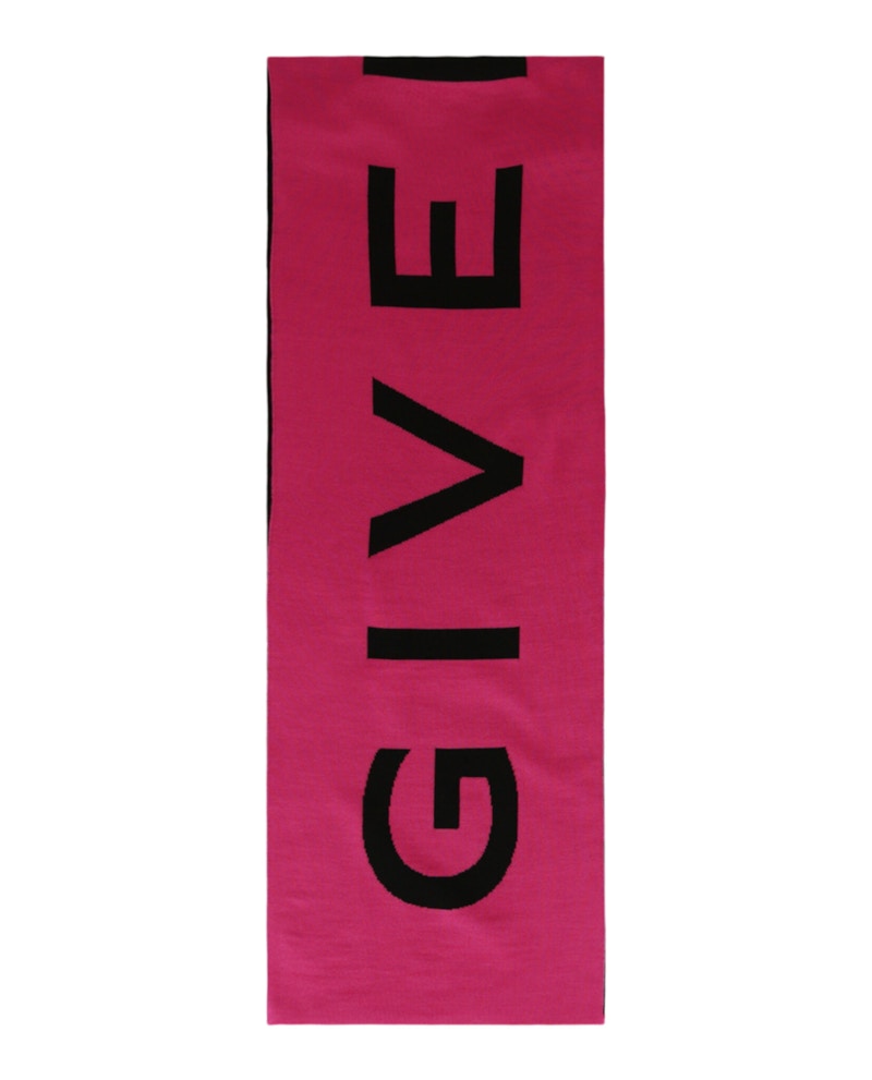 Givenchy Jacquard Logo Scarf Pink/Black