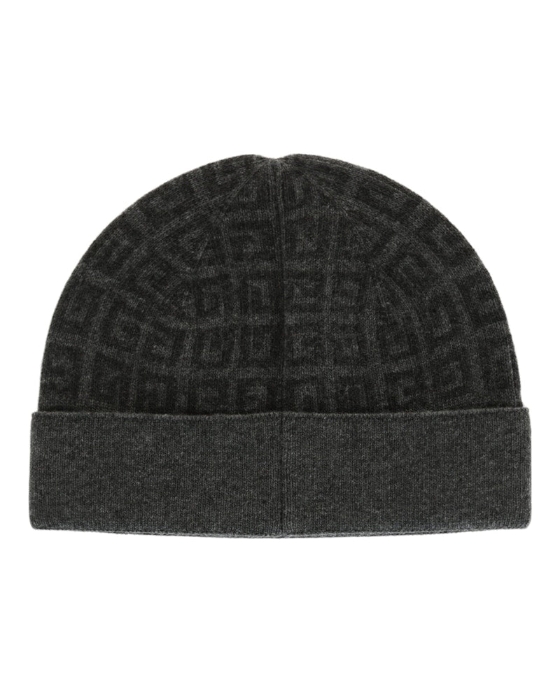 Givenchy Knit Double Face Beanie Grey Multi