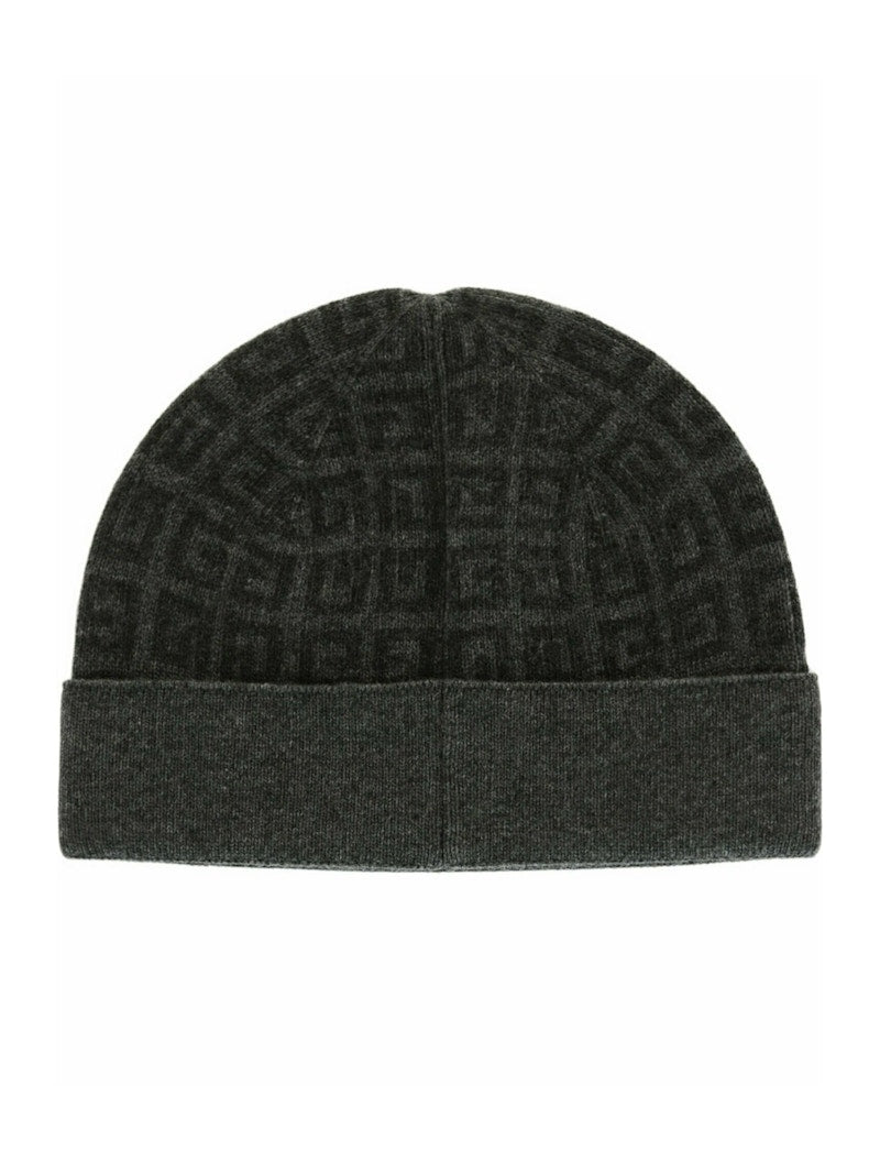 Givenchy Knit Double Face Beanie Grey Multi
