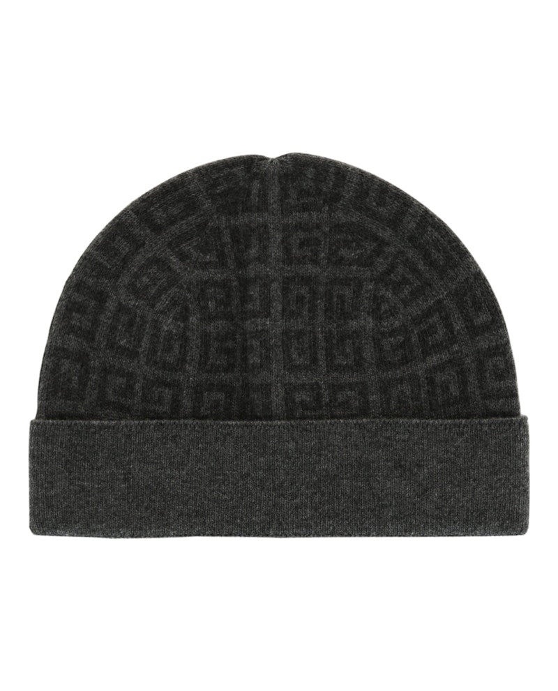 Givenchy Knit Double Face Beanie Grey Multi