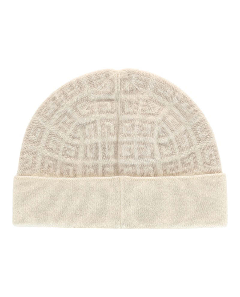 Givenchy Knit Double Face Beanie White