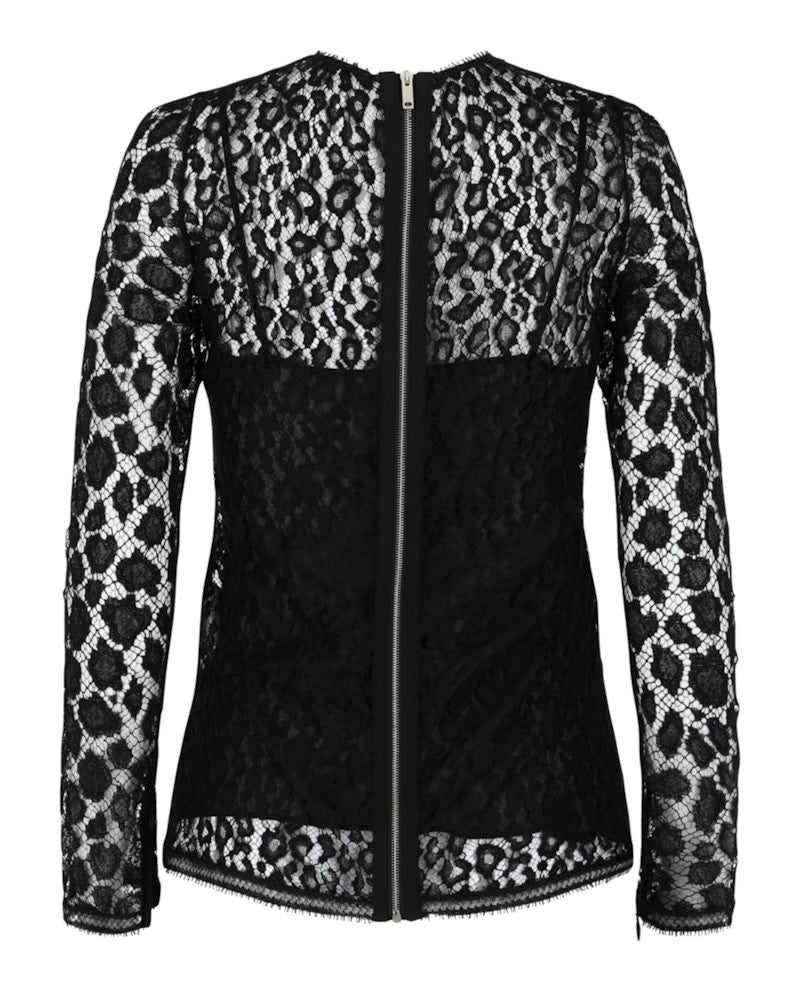 Givenchy Lace Patterned Blouse Black