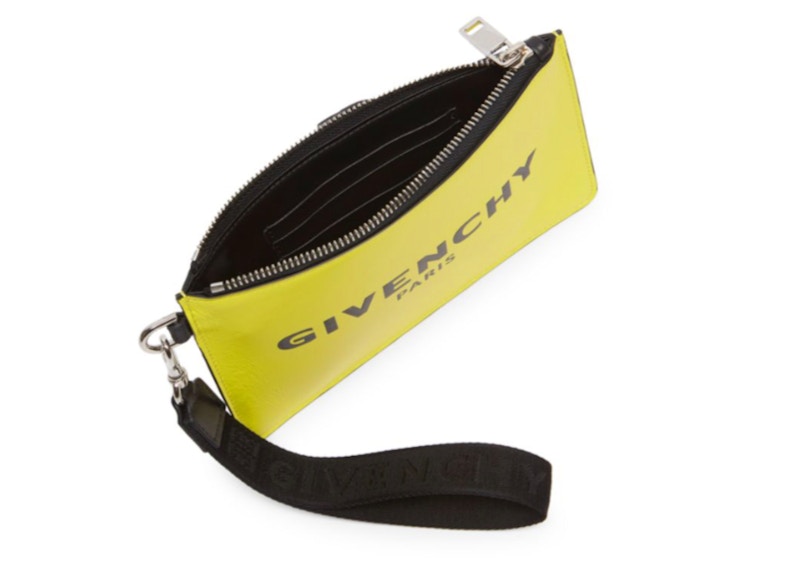 Givenchy Leather Logo Pouch Mini Yellow