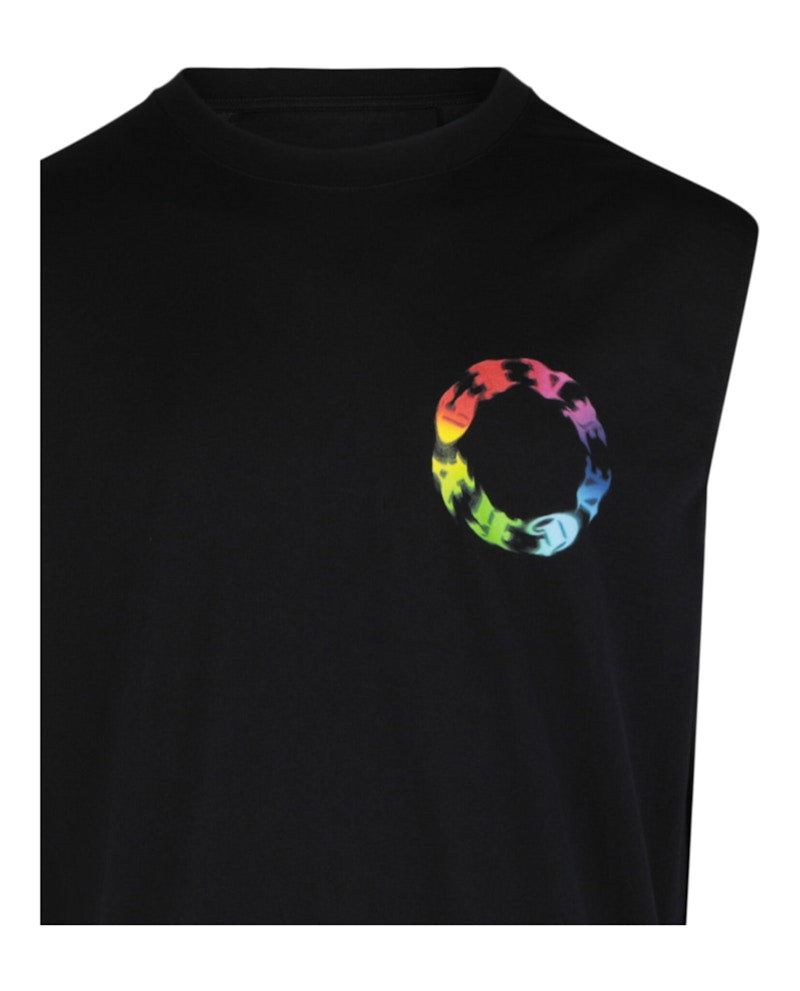 Givenchy Logo Circle Print Slim-Fit T-shirt Black