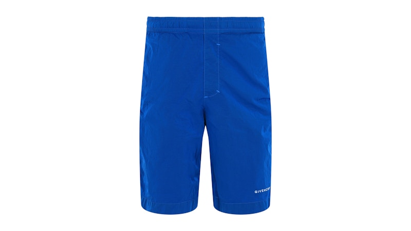 Givenchy Logo Embroidered Swim Shorts Mineral Blue