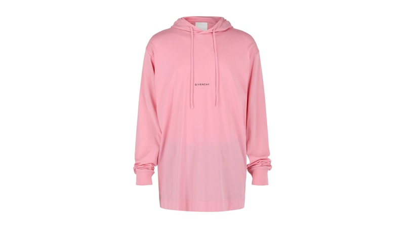 Givenchy Logo Printed Hoodie Light Pink