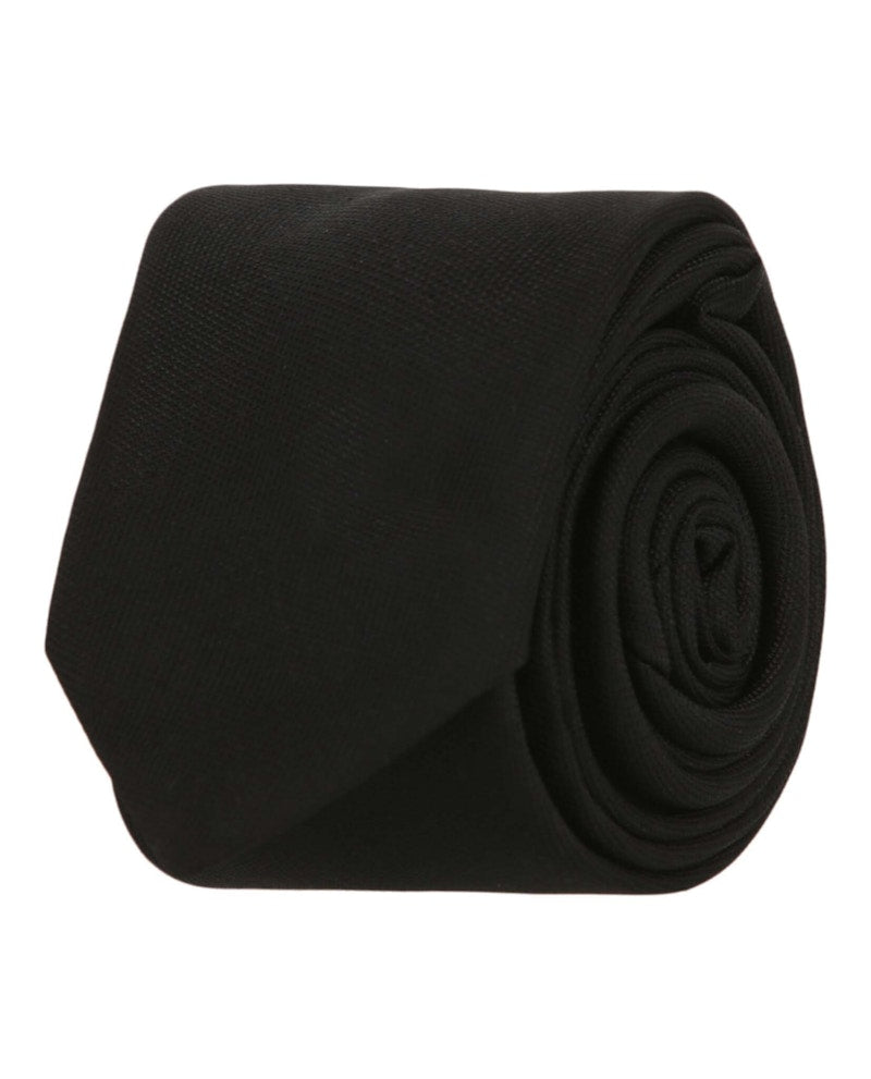 Givenchy Logo Printed Silk Tie Black