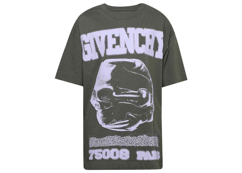 Givenchy Logo Ring Printed Crewneck T-Shirt Grey