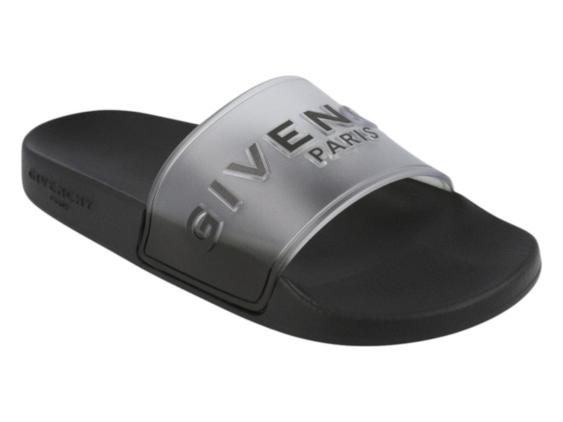 Givenchy Logo Slide Sandals White Black (Women's)