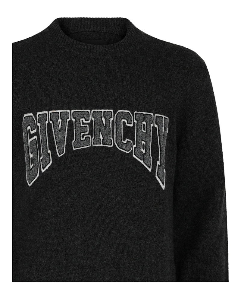 Givenchy Logo Wool-Blend Sweater Black/Natural