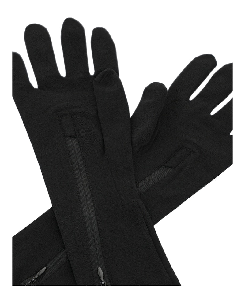 Givenchy Long Zipped Gloves Black