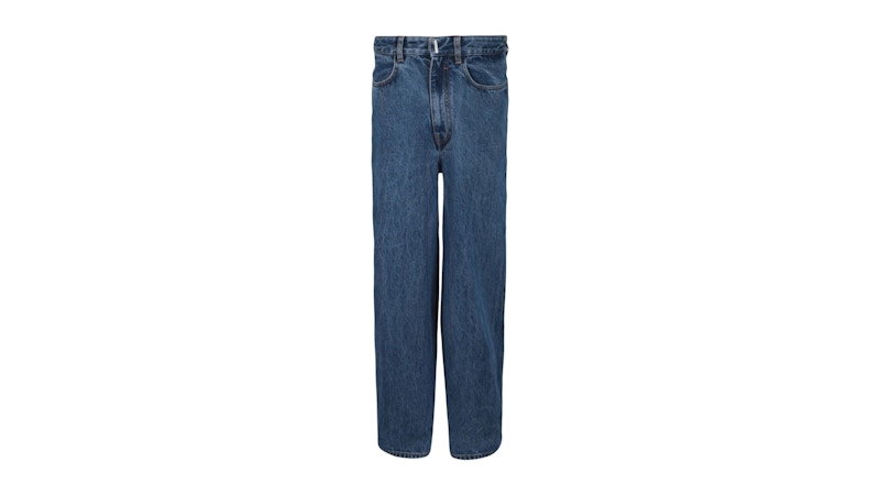 Givenchy Low Crotch Wide-Leg Jeans Blue Indigo