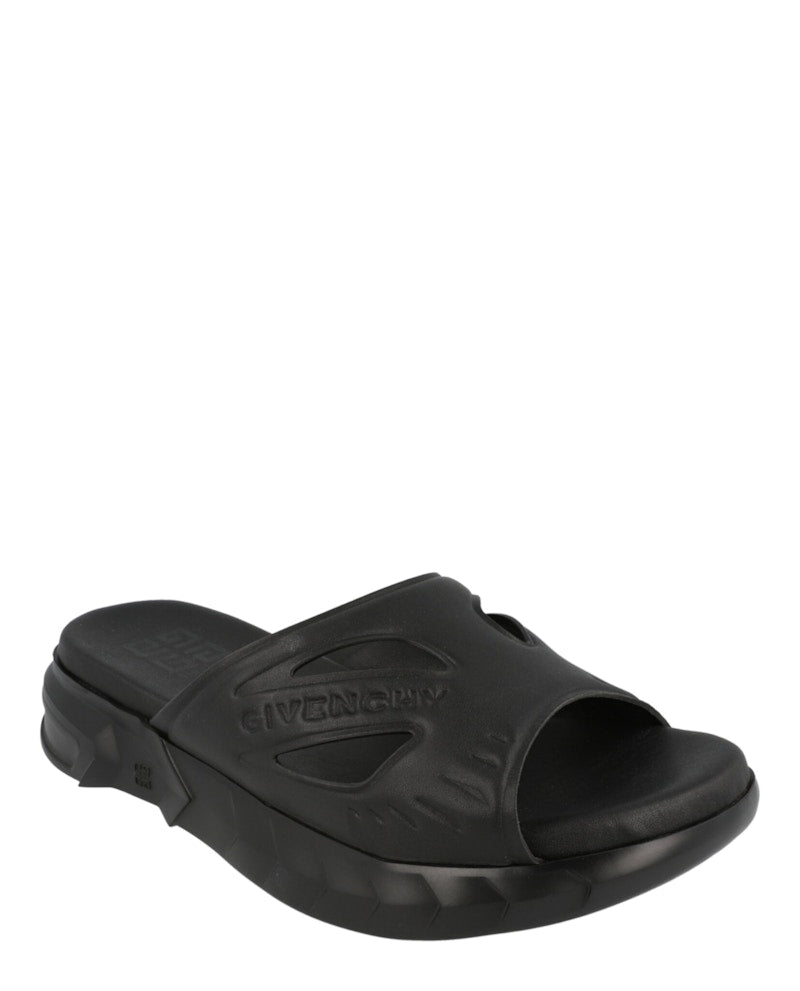 Givenchy Marshmallow Logo Slides Black