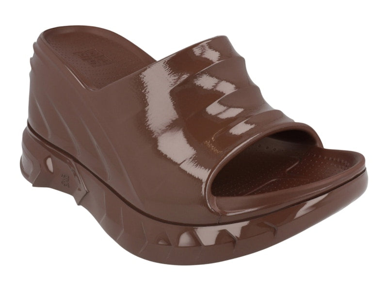 Givenchy Marshmallow Wedge Slides Chocolate (Women's)