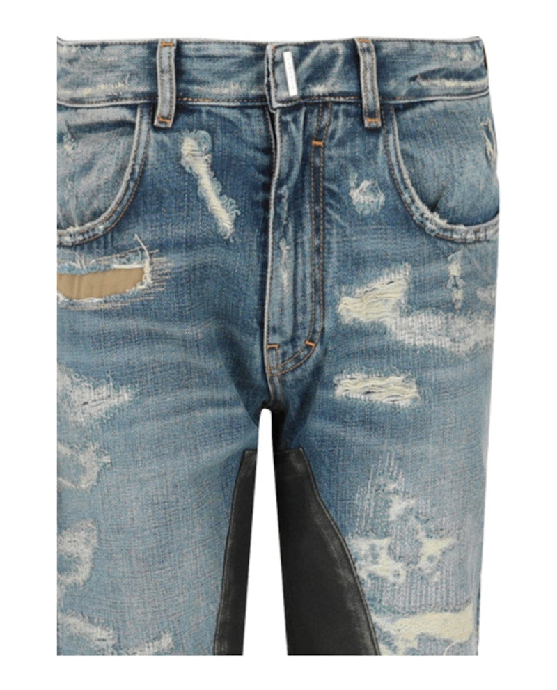Givenchy Matthew Williams Distressed Jeans Medium Blue
