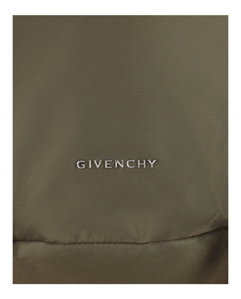 Givenchy Medium G-Zip Triangle Bag In Nylon Khaki