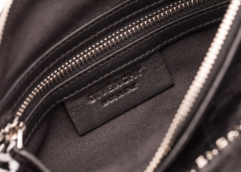 Givenchy Pepe Pandora Messenger Tumbled Sheepskin Mini Black