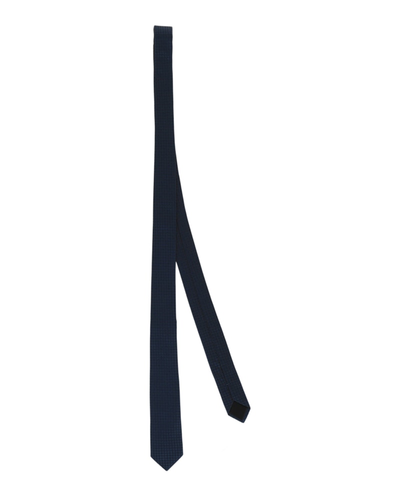 Givenchy Micro Design Silk Tie Navy