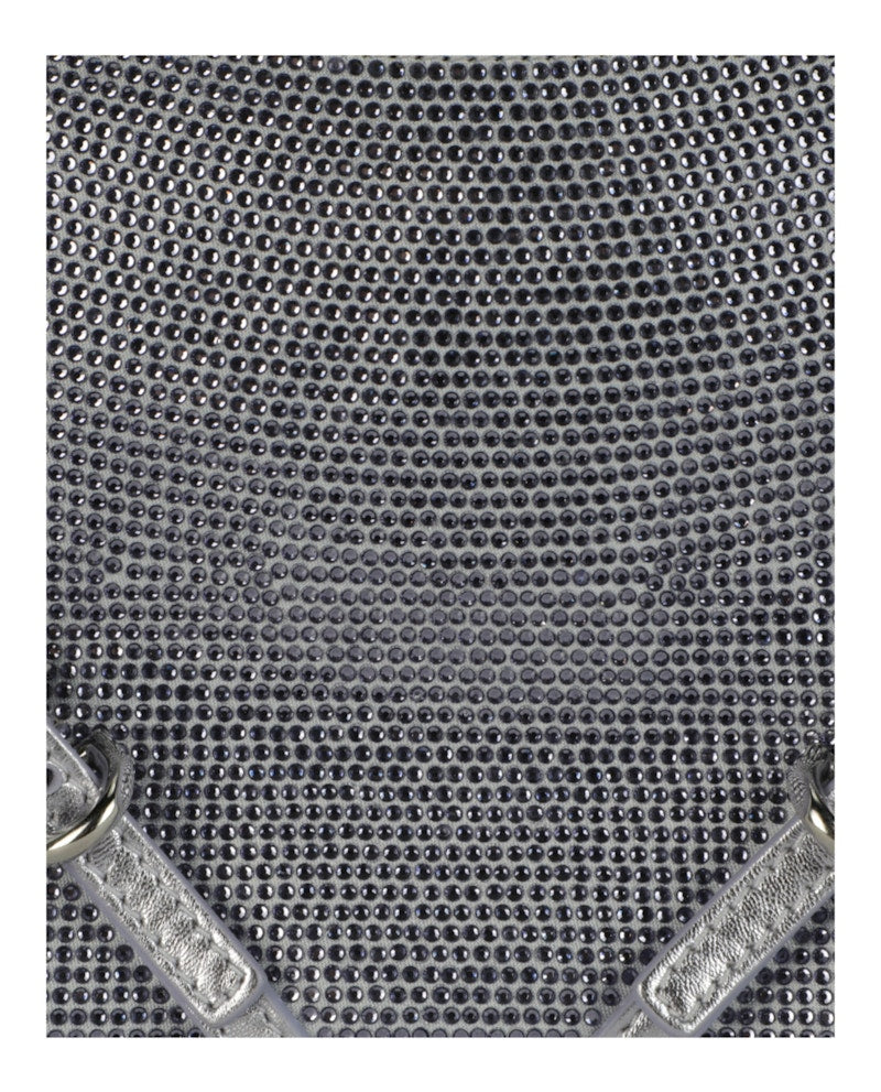 Givenchy Mini Voyou Party Shoulder Bag In Satin And Strass Lavender