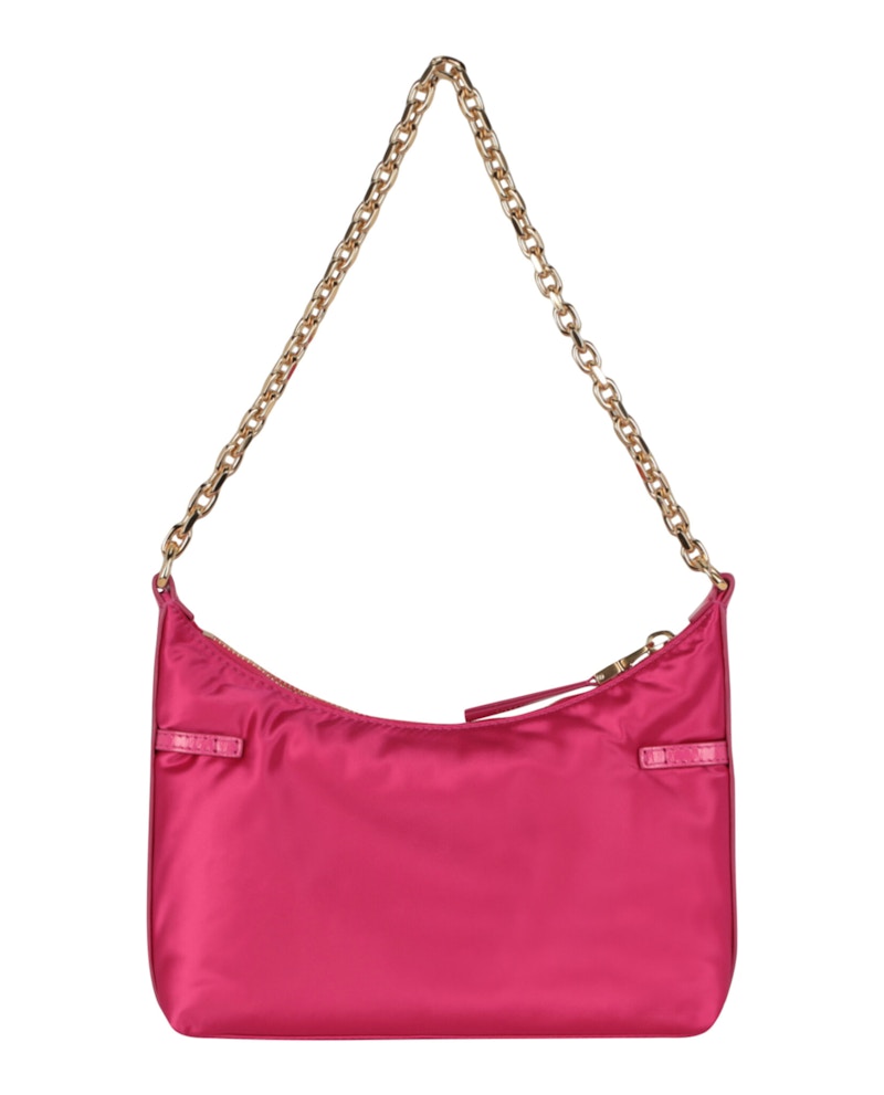 Givenchy Mini Voyou Satin Party Shoulder Bag Neon Pink
