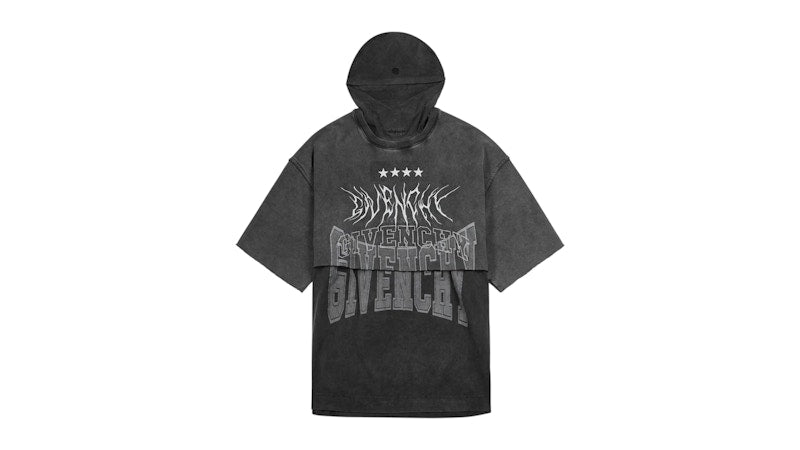 Givenchy Overlapped Design T-Shirt Grey