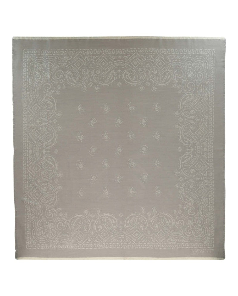 Givenchy Paisley Patterned Shawl Grey/White