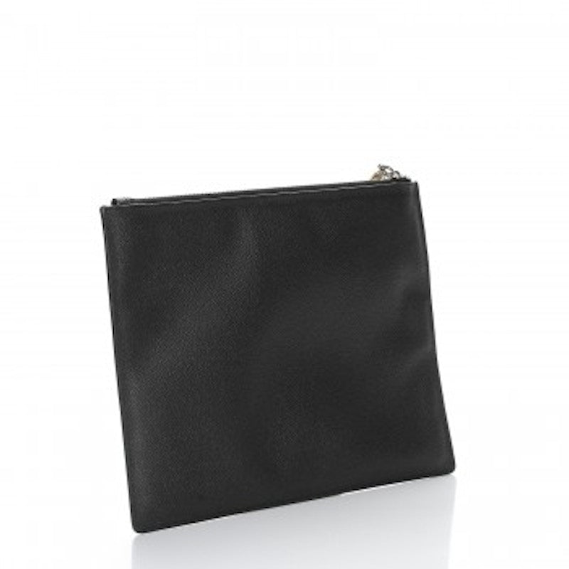 Givenchy Cosmetic Pouch Bambi Print Textured Medium Black
