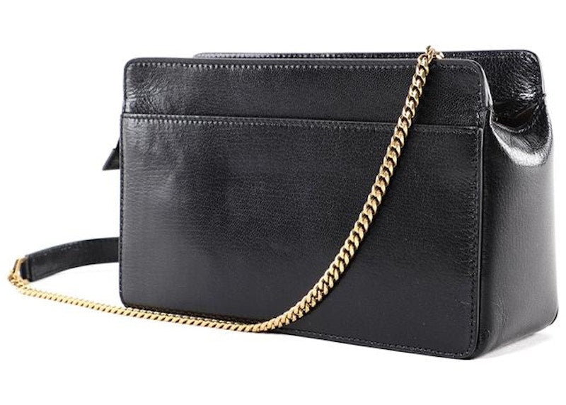 Givenchy Quilted Double G Plaque Crossbody Bag Black
