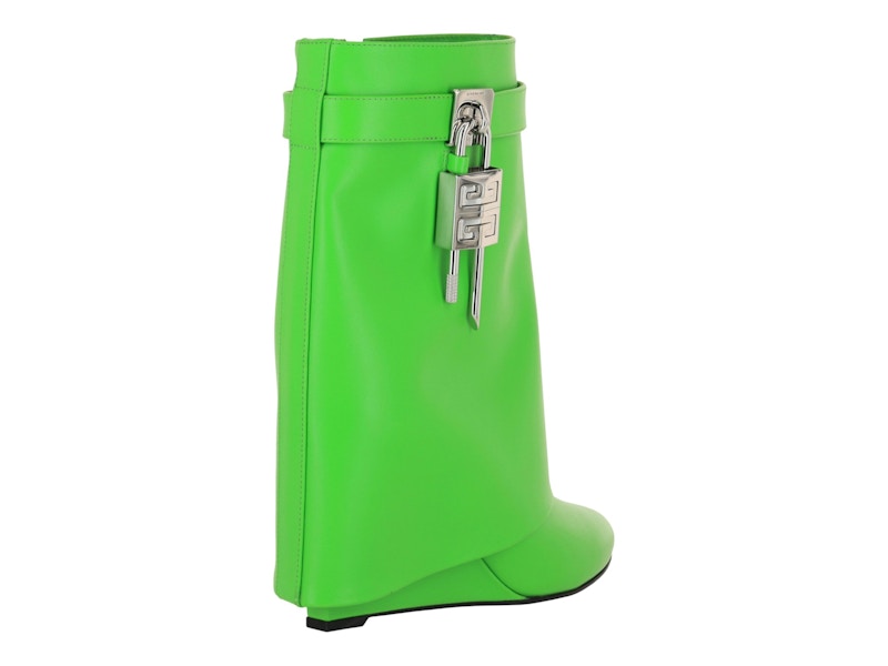 Givenchy Shark Lock Ankle Boots Absynthe Green (Women's)