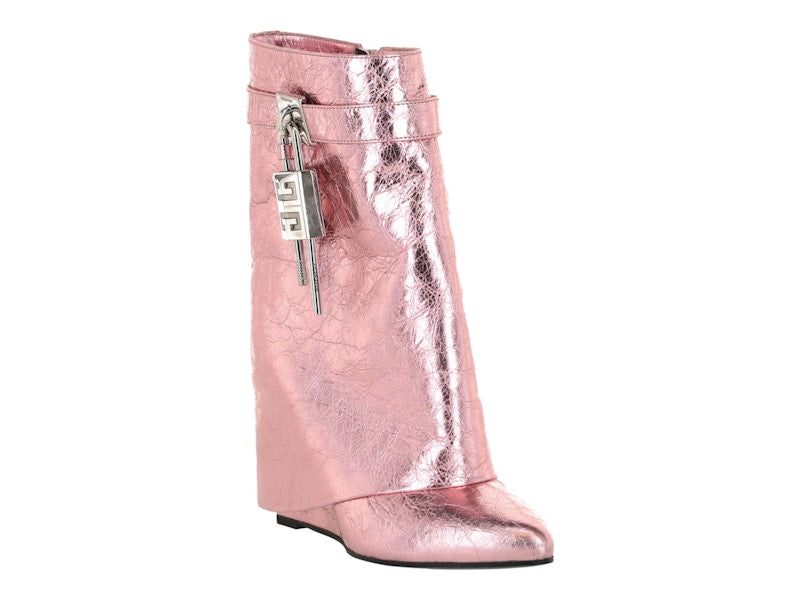 Givenchy Shark Lock Ankle Boots Pink (Women's)