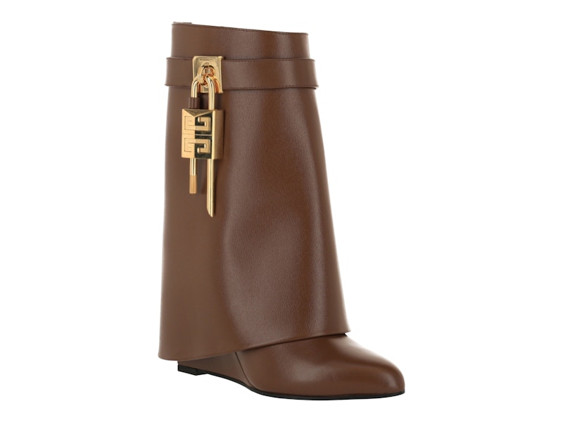 Givenchy Shark Lock Ankle Boots Walnut (Women's)
